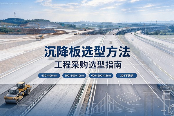墨江沉降板选择方法