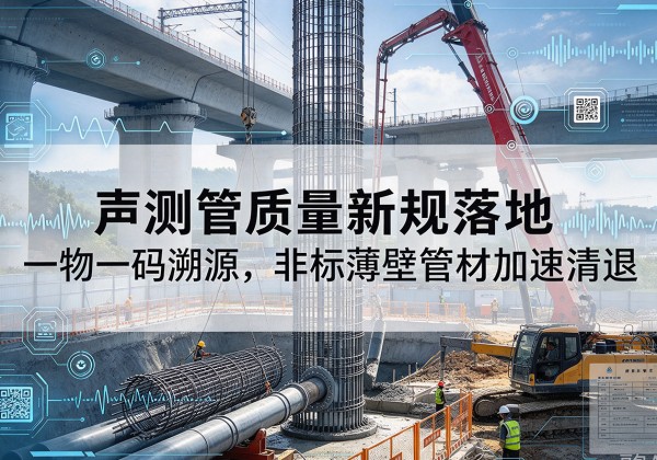 墨江声测管质量新规落地，一物一码溯源，非标薄壁管材加速清退