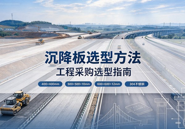 墨江沉降板选择方法
